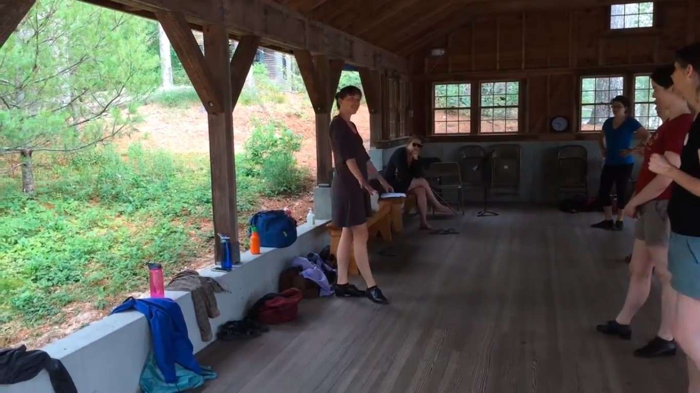 Joanne Garton teaches Cape Breton step dance